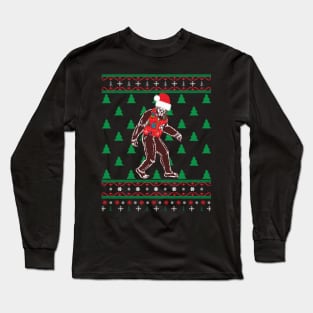 Bigfoot Ugly Christmas Long Sleeve T-Shirt